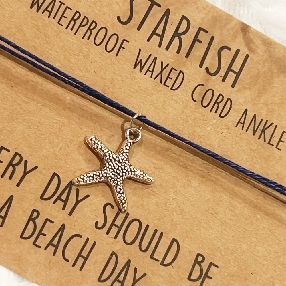 New Starfish Ankle Bracelet Beach Silver Charm Anklet Gift Boutique Jewelry